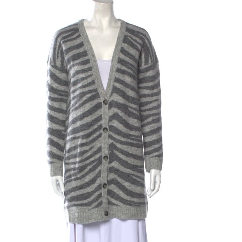 NWT - Intermix Striped V-Neck Sweater - Petite